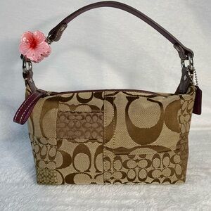 Vintage Y2k Coach Signature Patchwork Mini Hobo Bag